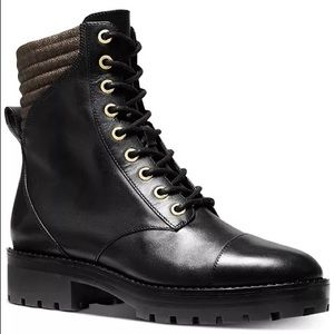 Michael Kors Bastian Lace-Up Combat Booties
